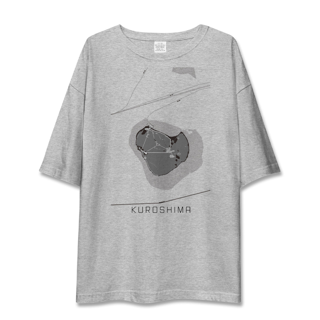 【黒島（沖縄県）】地図柄ビッグシルエットTシャツ