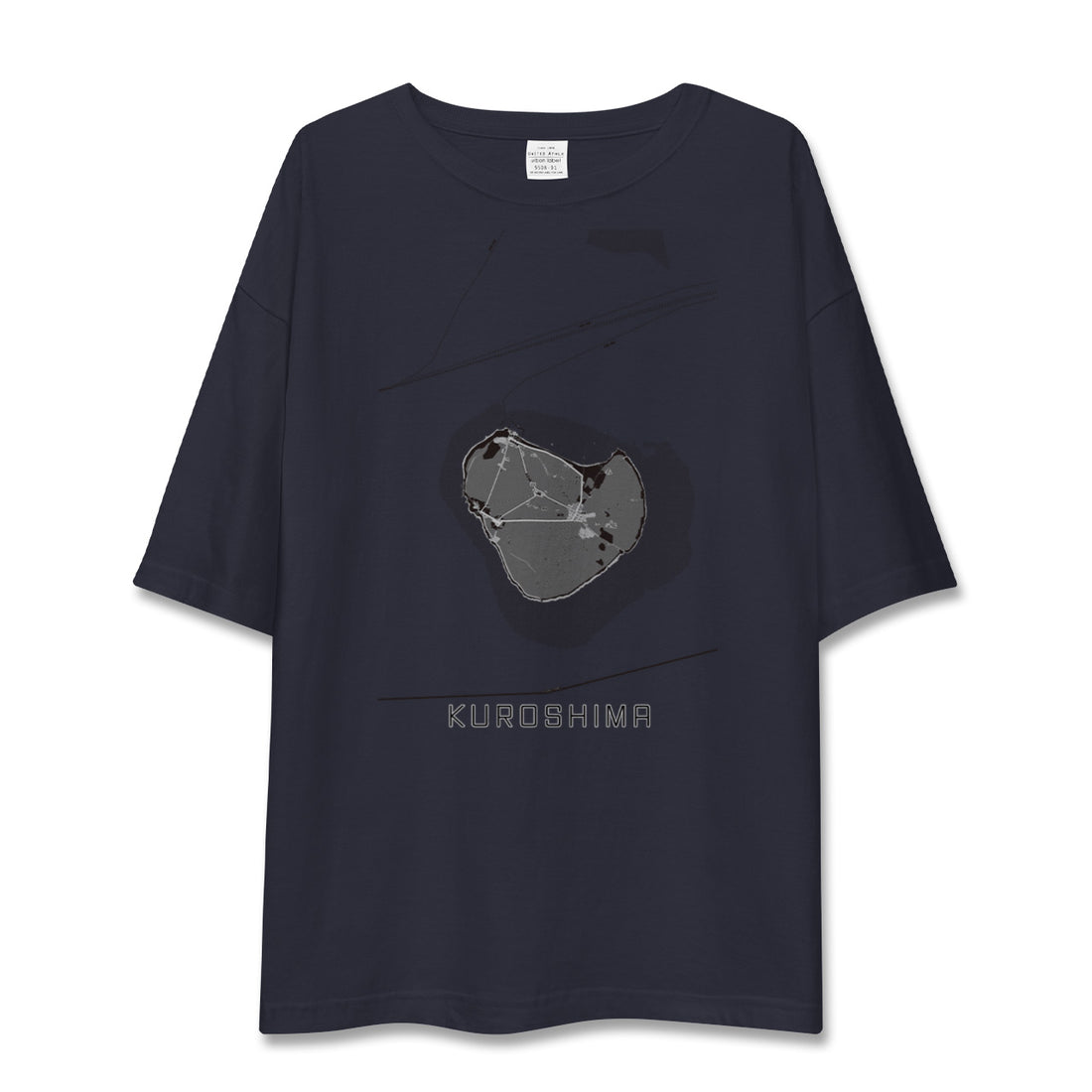 【黒島(沖縄県)】地図柄ビッグシルエットTシャツ