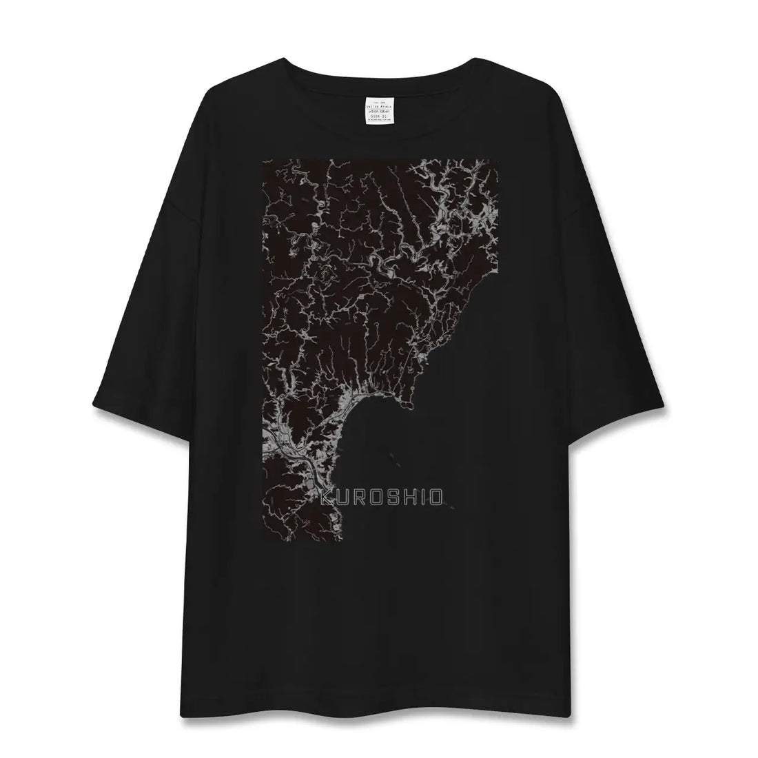 【黒潮(高知県)】地図柄ビッグシルエットTシャツ