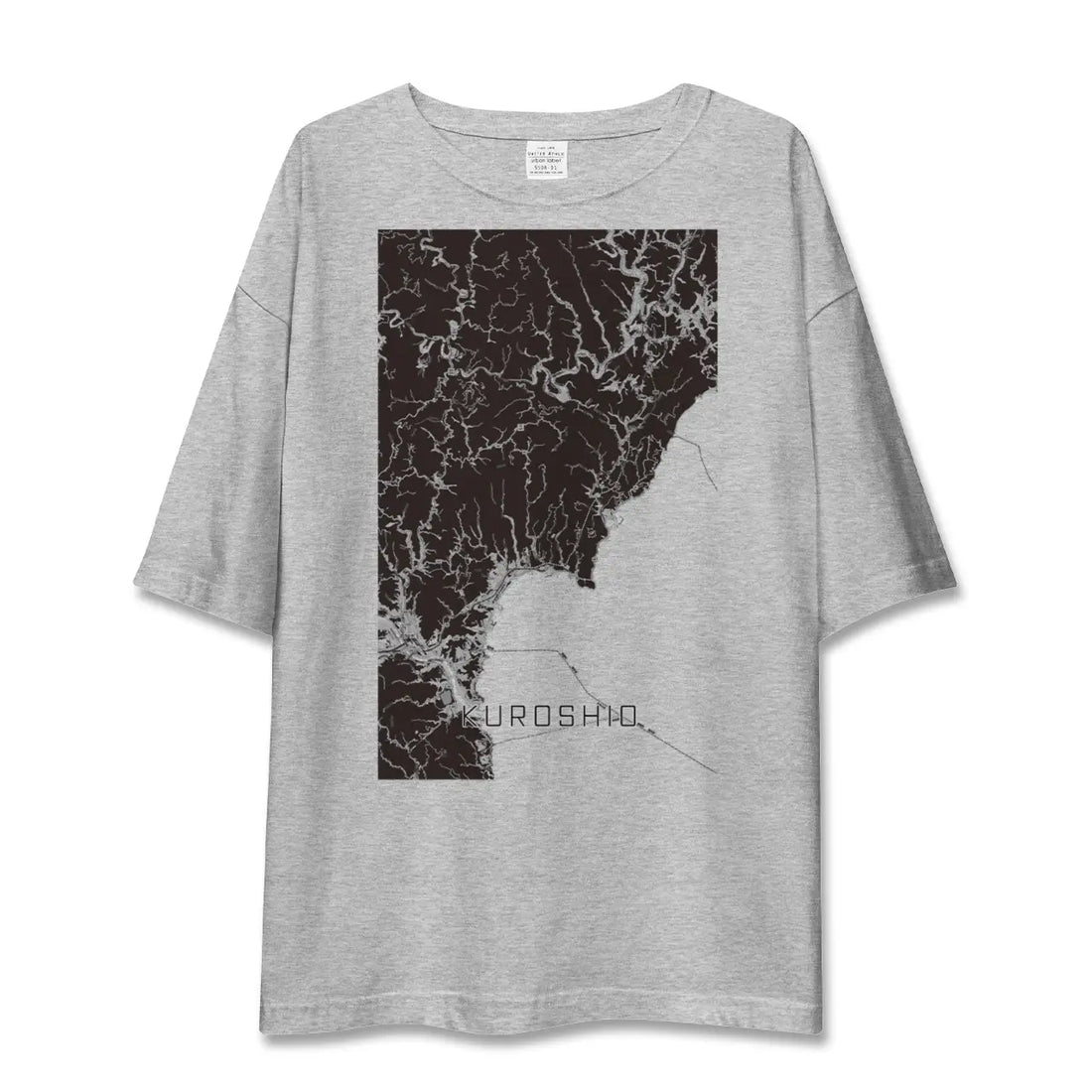 【黒潮（高知県）】地図柄ビッグシルエットTシャツ