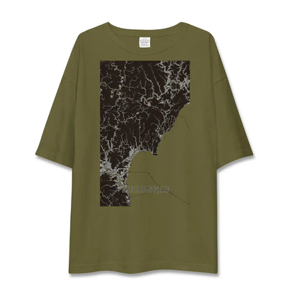 【黒潮（高知県）】地図柄ビッグシルエットTシャツ