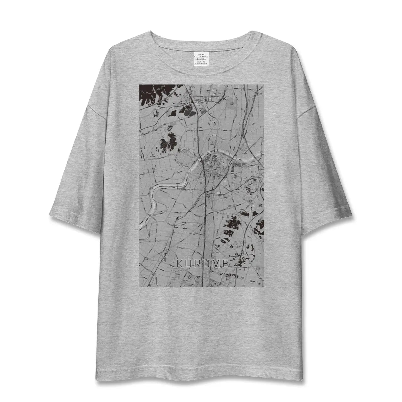 【久留米（福岡県）】地図柄ビッグシルエットTシャツ