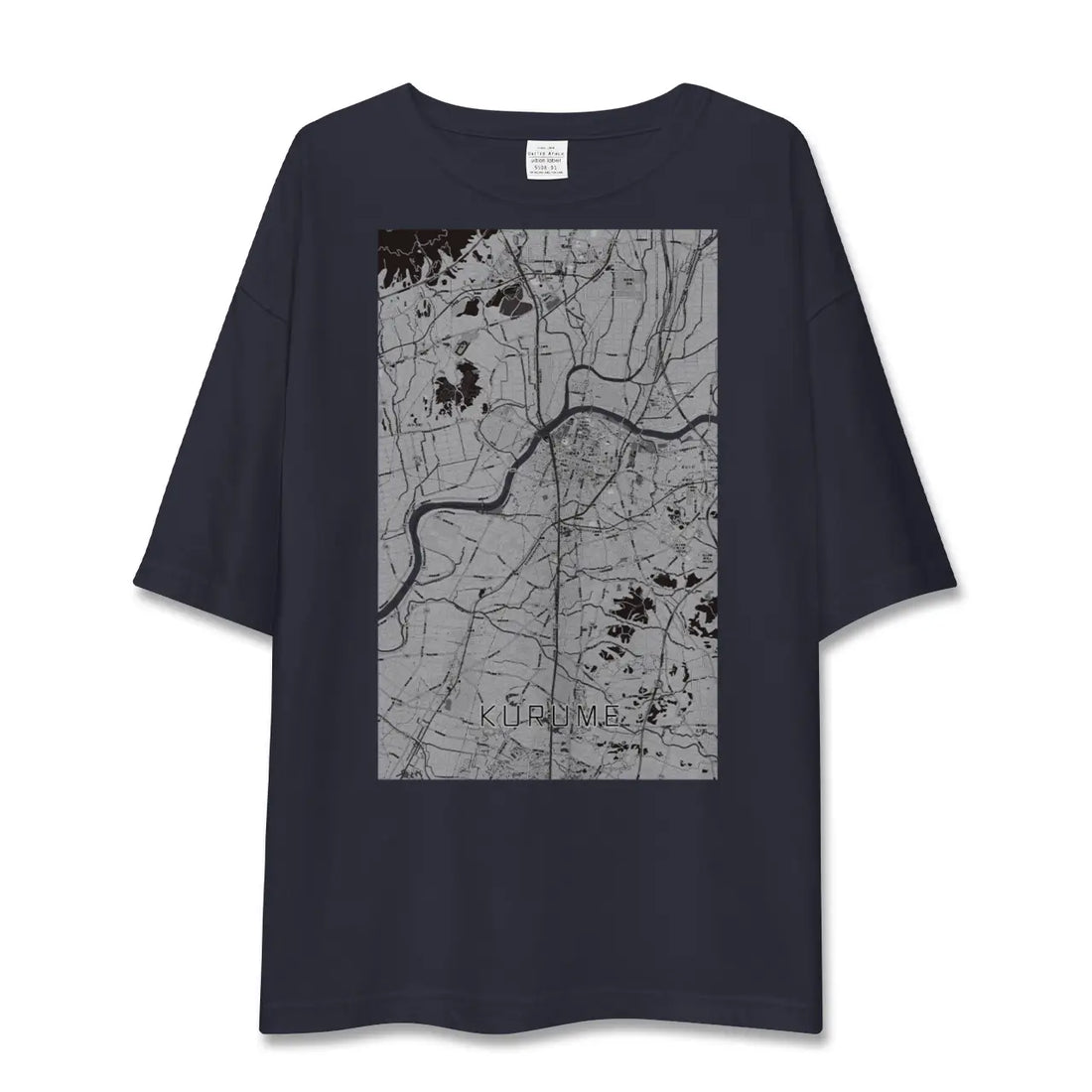 【久留米（福岡県）】地図柄ビッグシルエットTシャツ