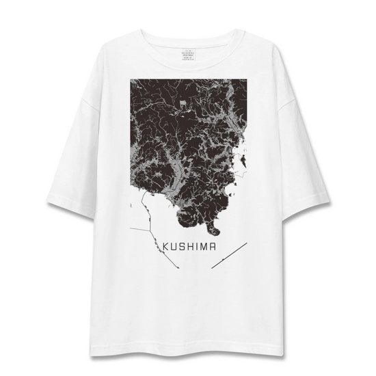 【串間（宮崎県）】地図柄ビッグシルエットTシャツ