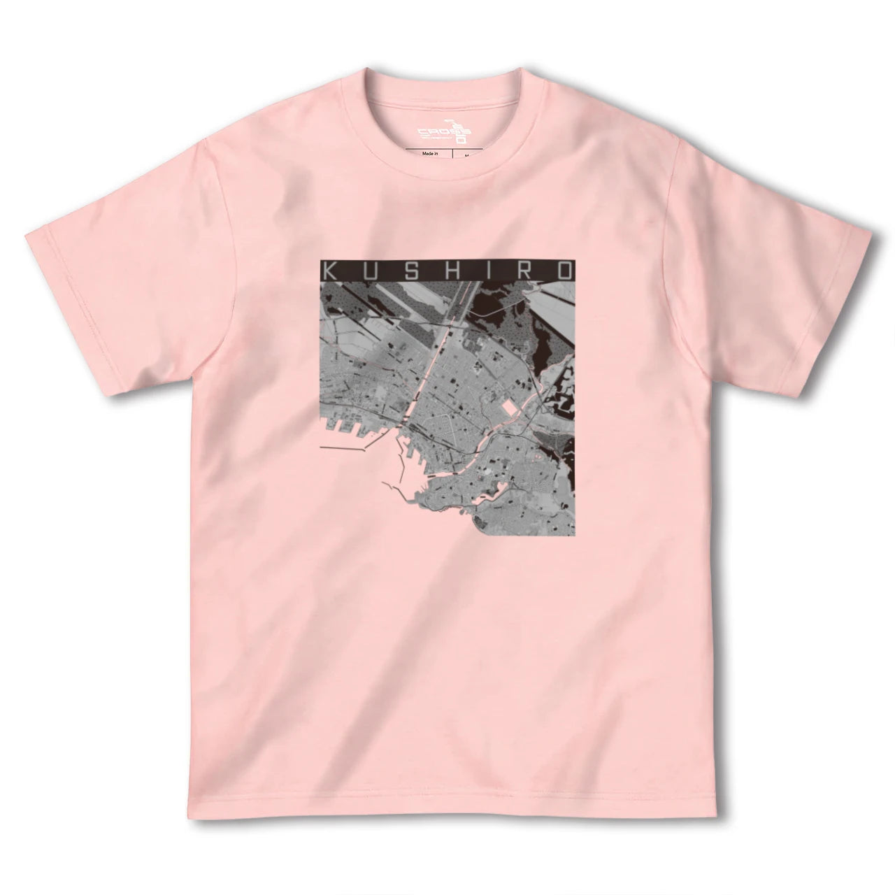 【釧路（北海道）】地図柄ヘビーウェイトTシャツ