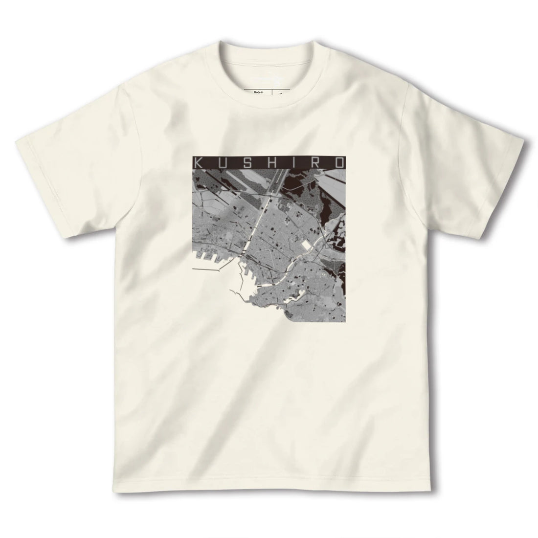 【釧路(北海道)】地図柄ヘビーウェイトTシャツ
