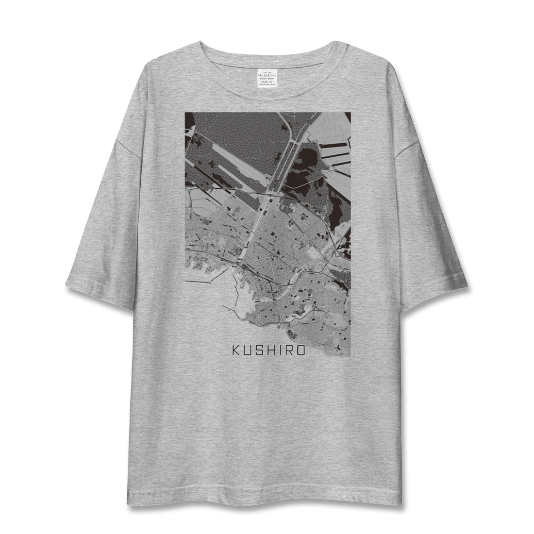 【釧路（北海道）】地図柄ビッグシルエットTシャツ