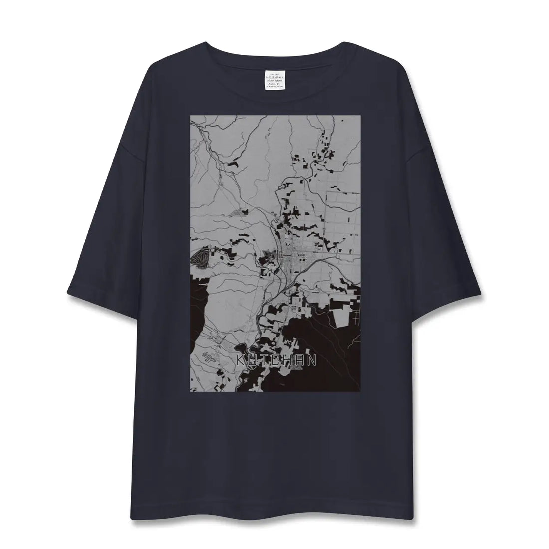 【倶知安（北海道）】地図柄ビッグシルエットTシャツ