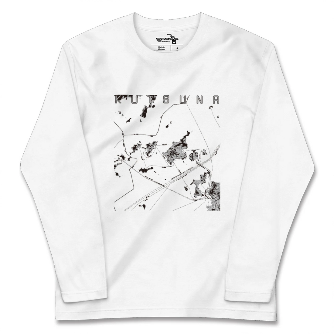 【忽那(愛媛県)】地図柄ロングスリーブTシャツ