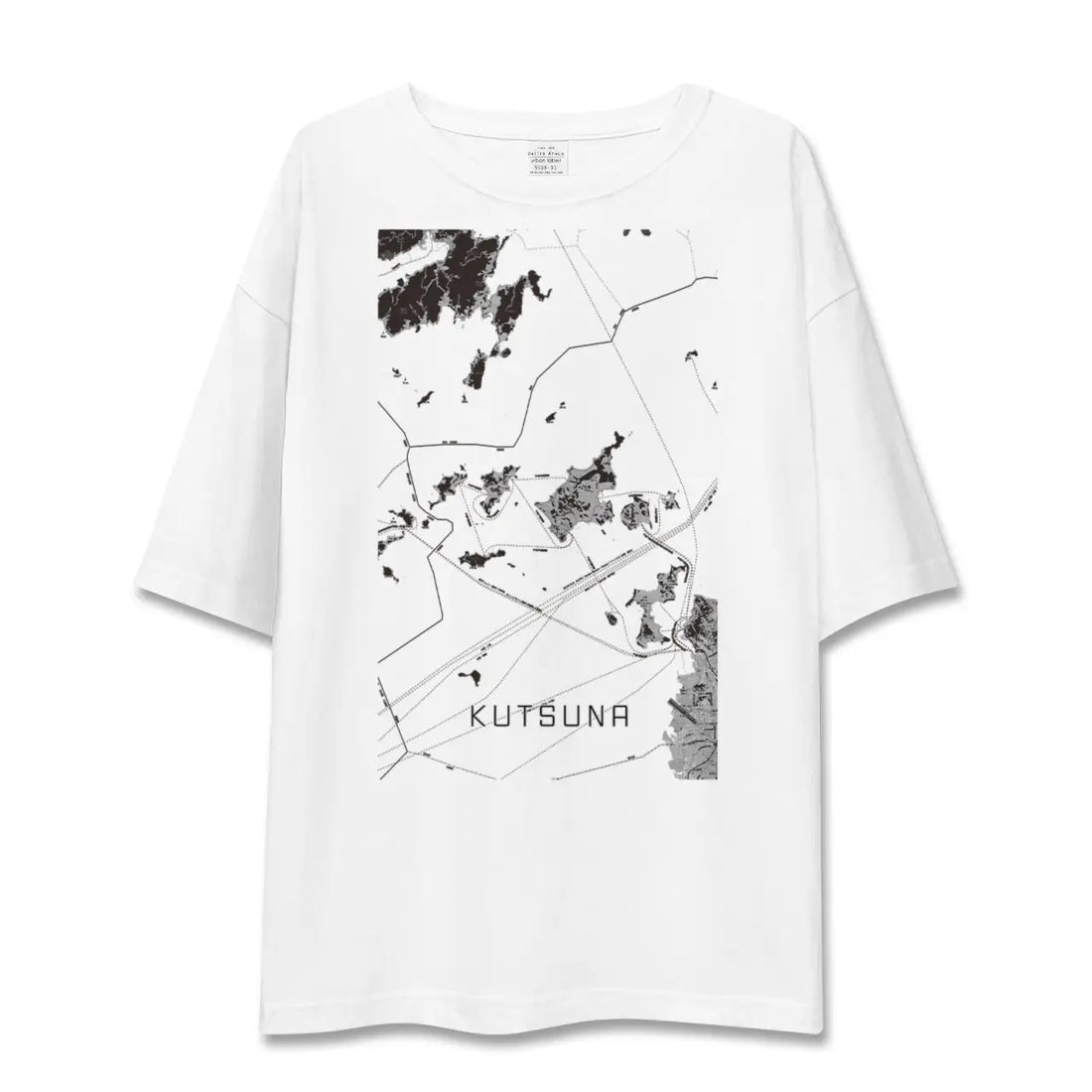 【忽那(愛媛県)】地図柄ビッグシルエットTシャツ