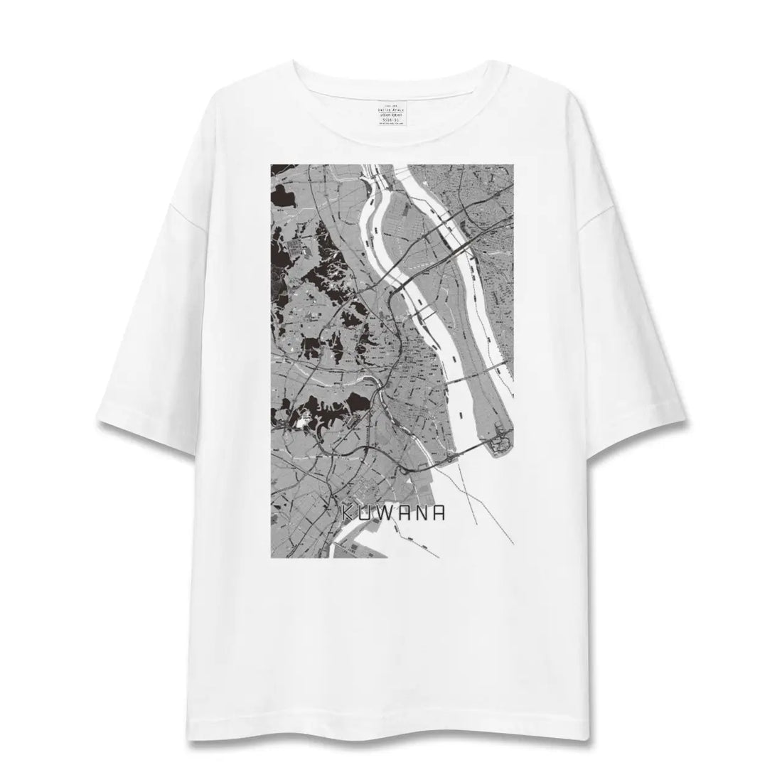 【桑名(三重県)】地図柄ビッグシルエットTシャツ