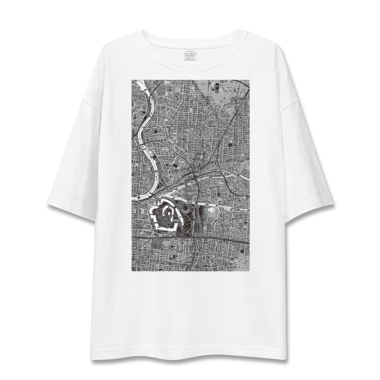 【京橋（大阪府）】地図柄ビッグシルエットTシャツ