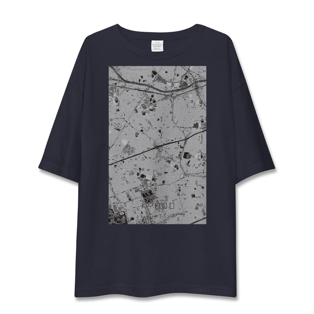【経堂(東京都)】地図柄ビッグシルエットTシャツ