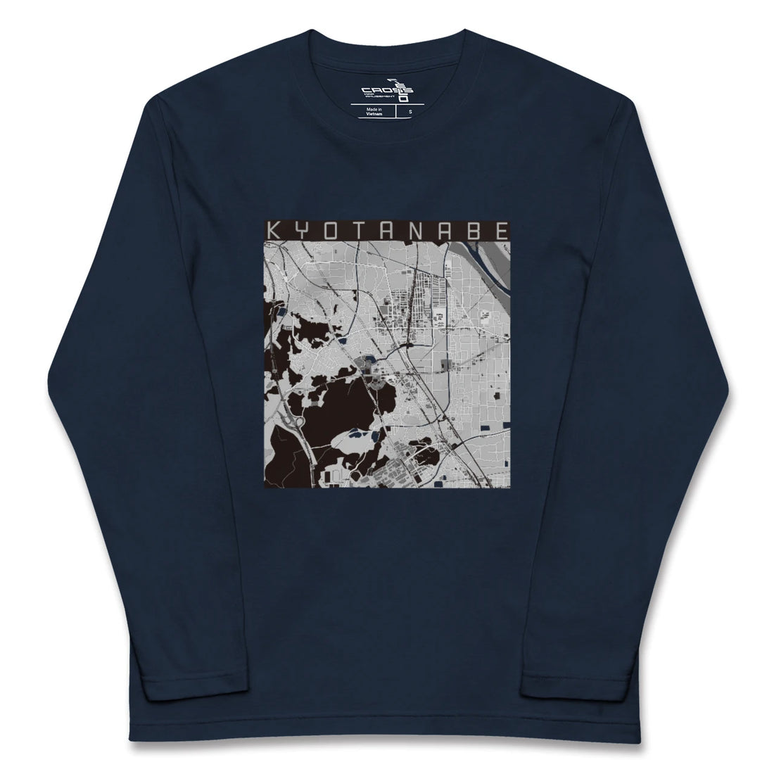 【京田辺(京都府)】地図柄ロングスリーブTシャツ