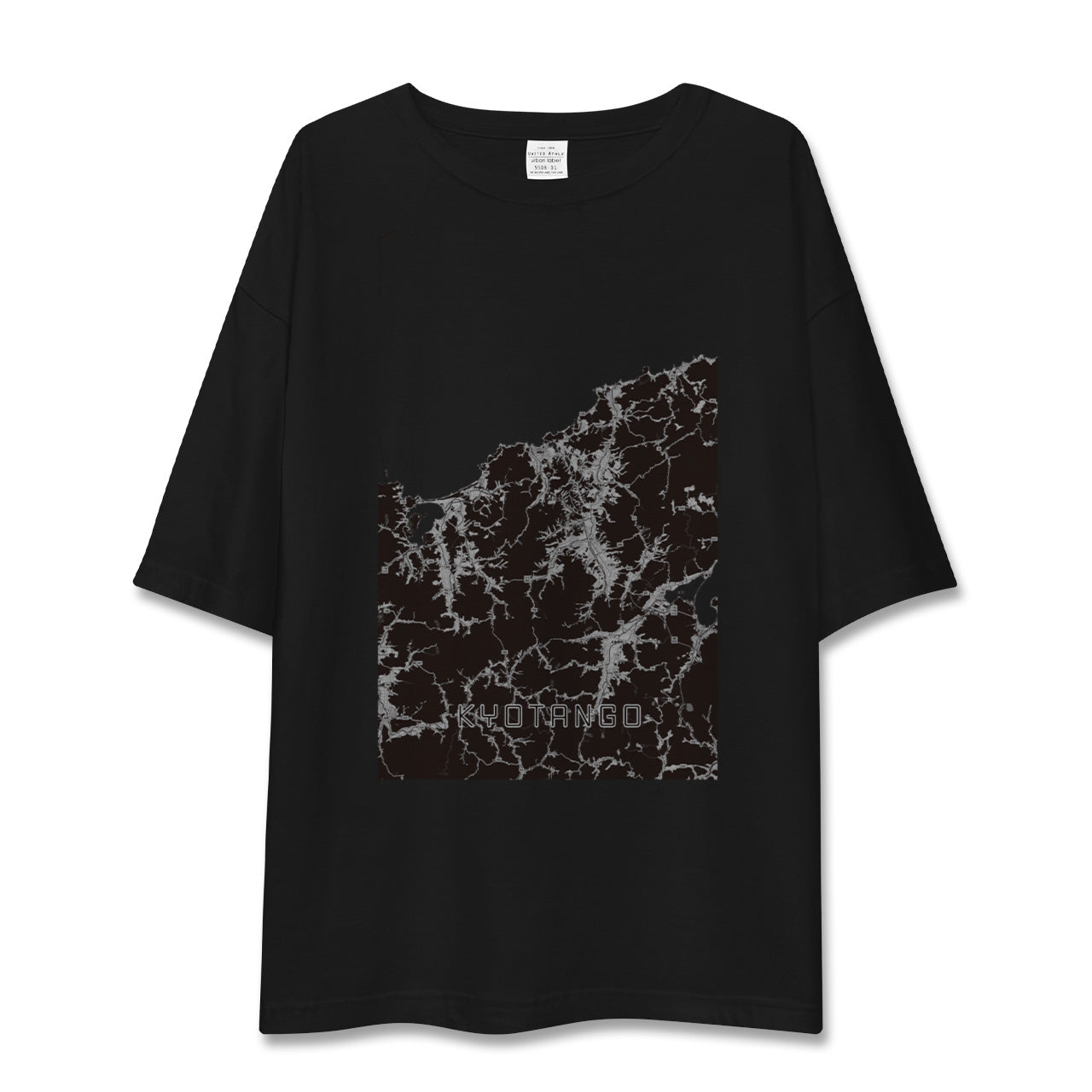 【京丹後（京都府）】地図柄ビッグシルエットTシャツ