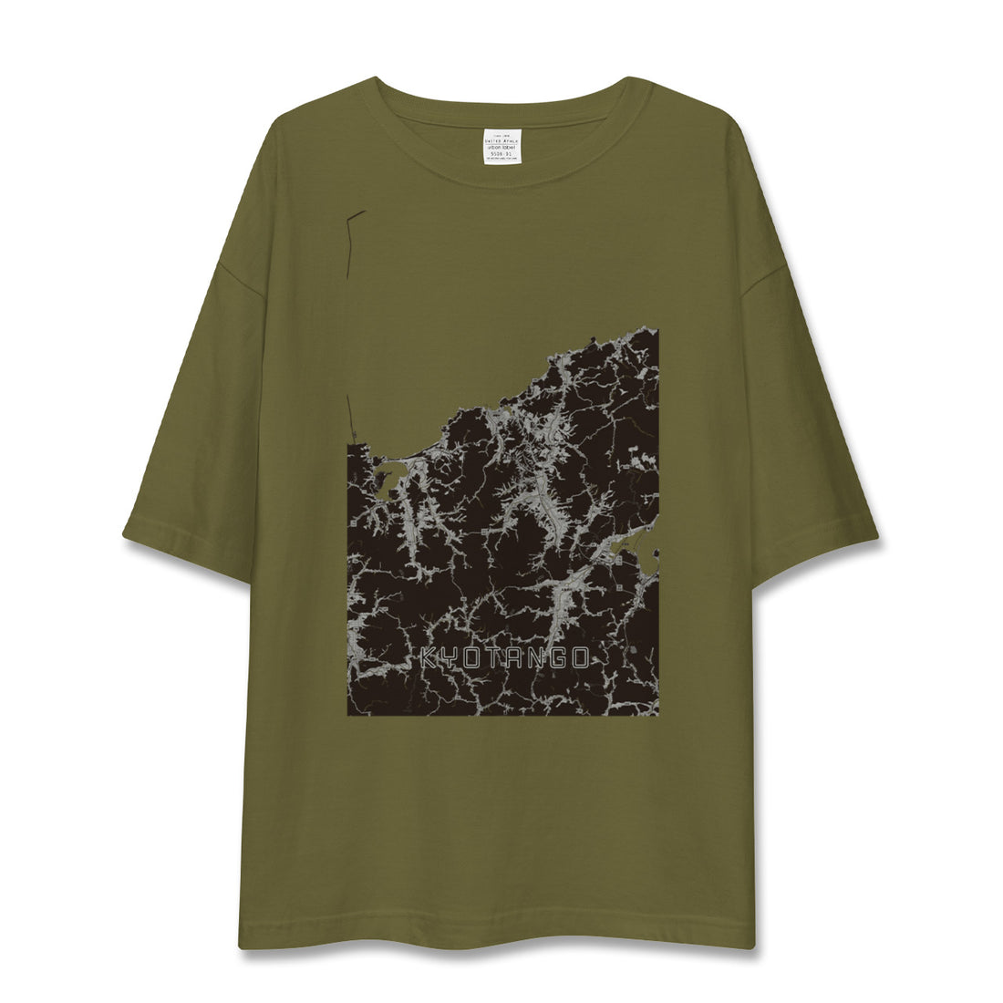 【京丹後(京都府)】地図柄ビッグシルエットTシャツ