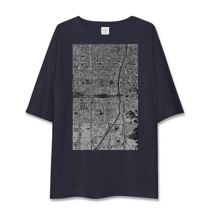 【京都2（京都府）】地図柄ビッグシルエットTシャツ