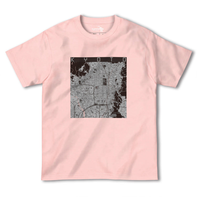 【京都（京都府）】地図柄ヘビーウェイトTシャツ