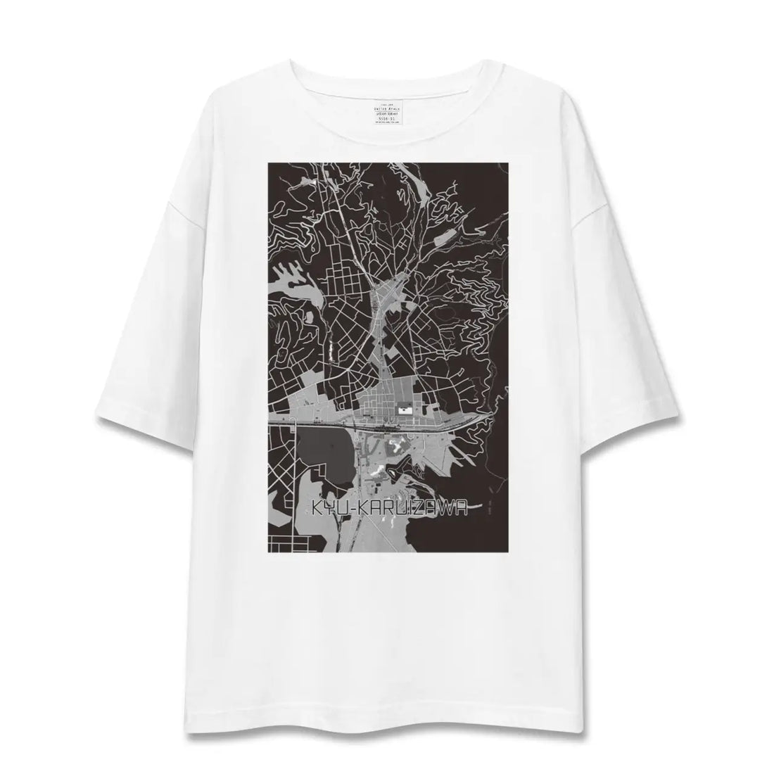 【旧軽井沢(長野県)】地図柄ビッグシルエットTシャツ