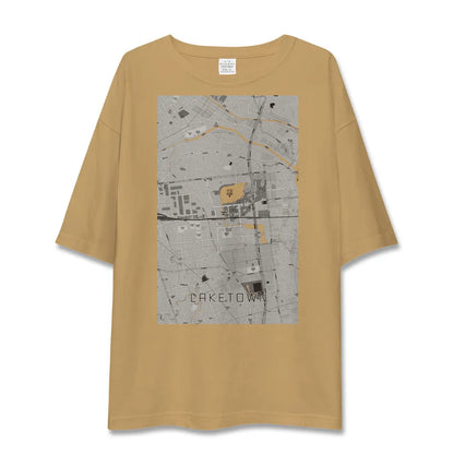 【越谷レイクタウン（埼玉県）】地図柄ビッグシルエットTシャツ