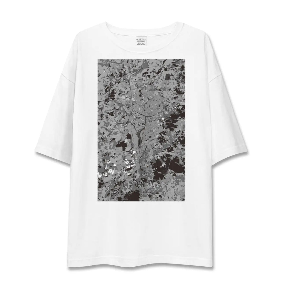 【ル・マン(フランス)】地図柄ビッグシルエットTシャツ