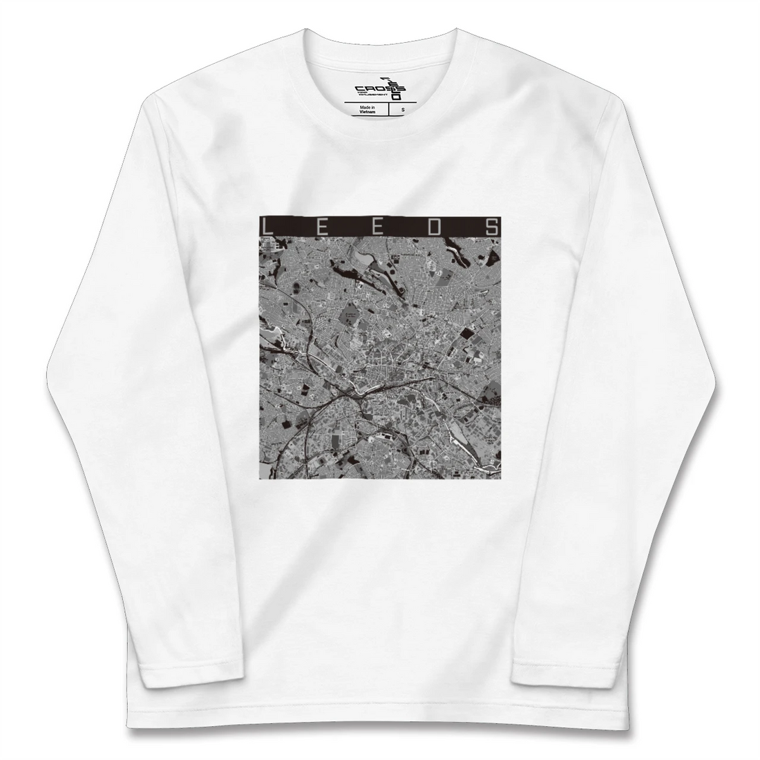 【リーズ(イギリス)】地図柄ロングスリーブTシャツ