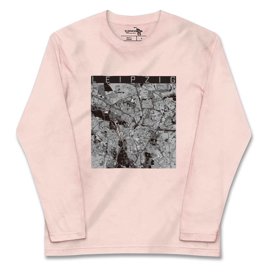 【ライプツィヒ(ドイツ)】地図柄ロングスリーブTシャツ