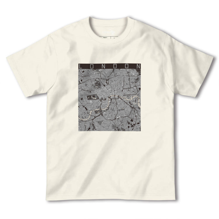 【ロンドン（イギリス）】地図柄ヘビーウェイトTシャツ