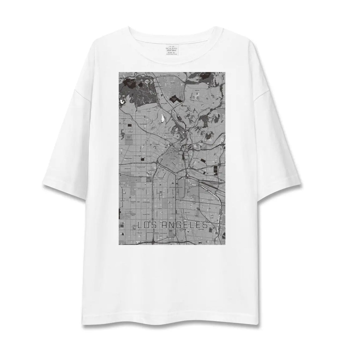 【ロサンゼルス(アメリカ)】地図柄ビッグシルエットTシャツ