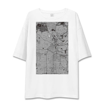 【ロサンゼルス（アメリカ）】地図柄ビッグシルエットTシャツ