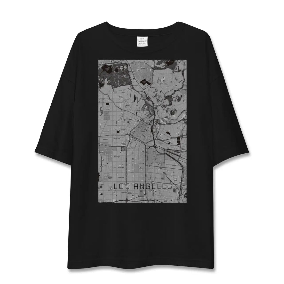 【ロサンゼルス(アメリカ)】地図柄ビッグシルエットTシャツ