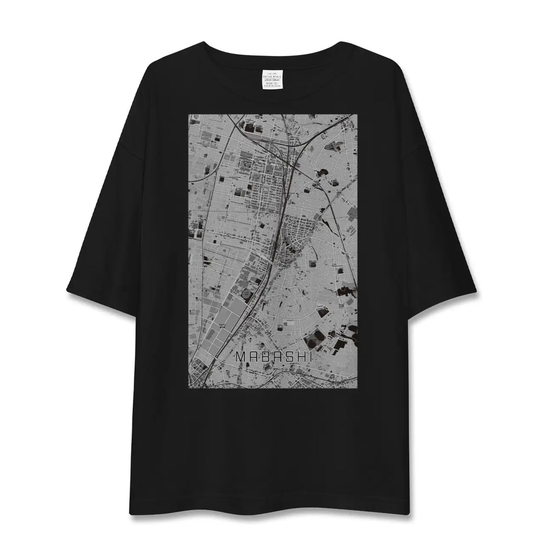 【馬橋(千葉県)】地図柄ビッグシルエットTシャツ