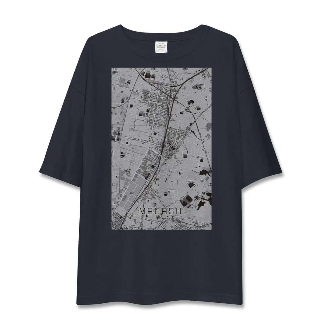 【馬橋（千葉県）】地図柄ビッグシルエットTシャツ
