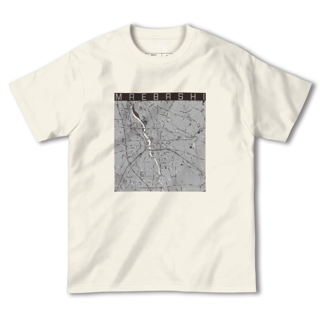 【前橋(群馬県)】地図柄ヘビーウェイトTシャツ