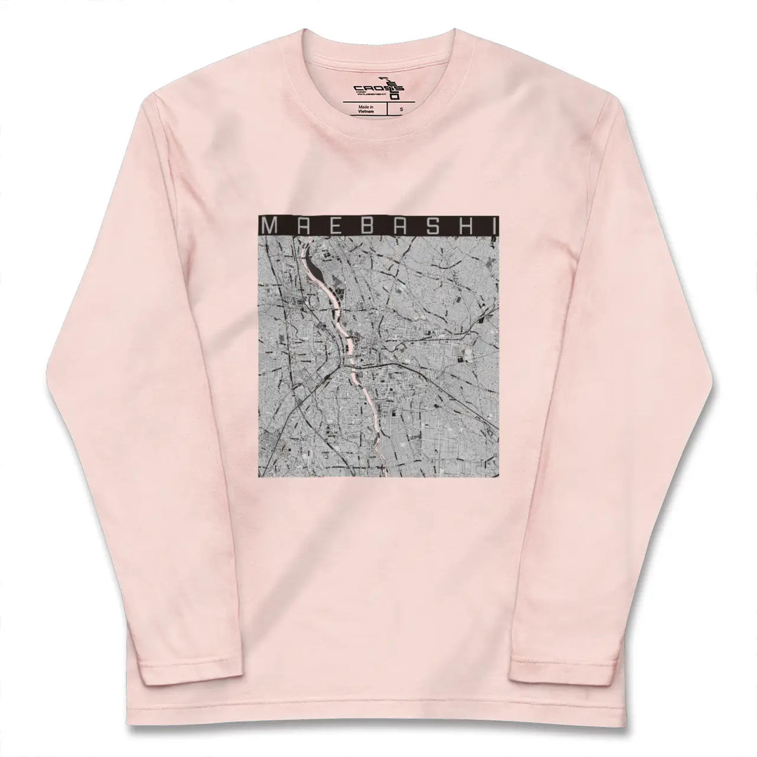 【前橋(群馬県)】地図柄ロングスリーブTシャツ