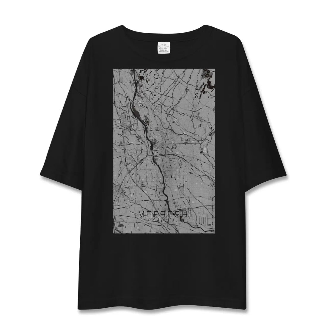 【前橋(群馬県)】地図柄ビッグシルエットTシャツ
