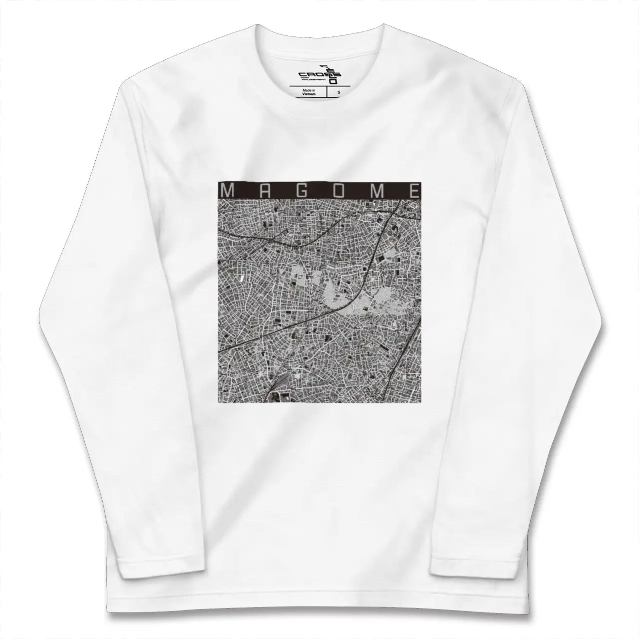 【馬込（東京都）】地図柄ロングスリーブTシャツ