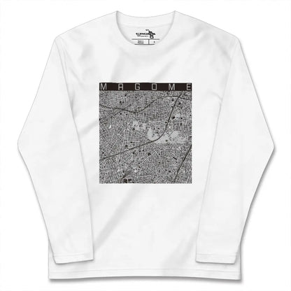 【馬込（東京都）】地図柄ロングスリーブTシャツ