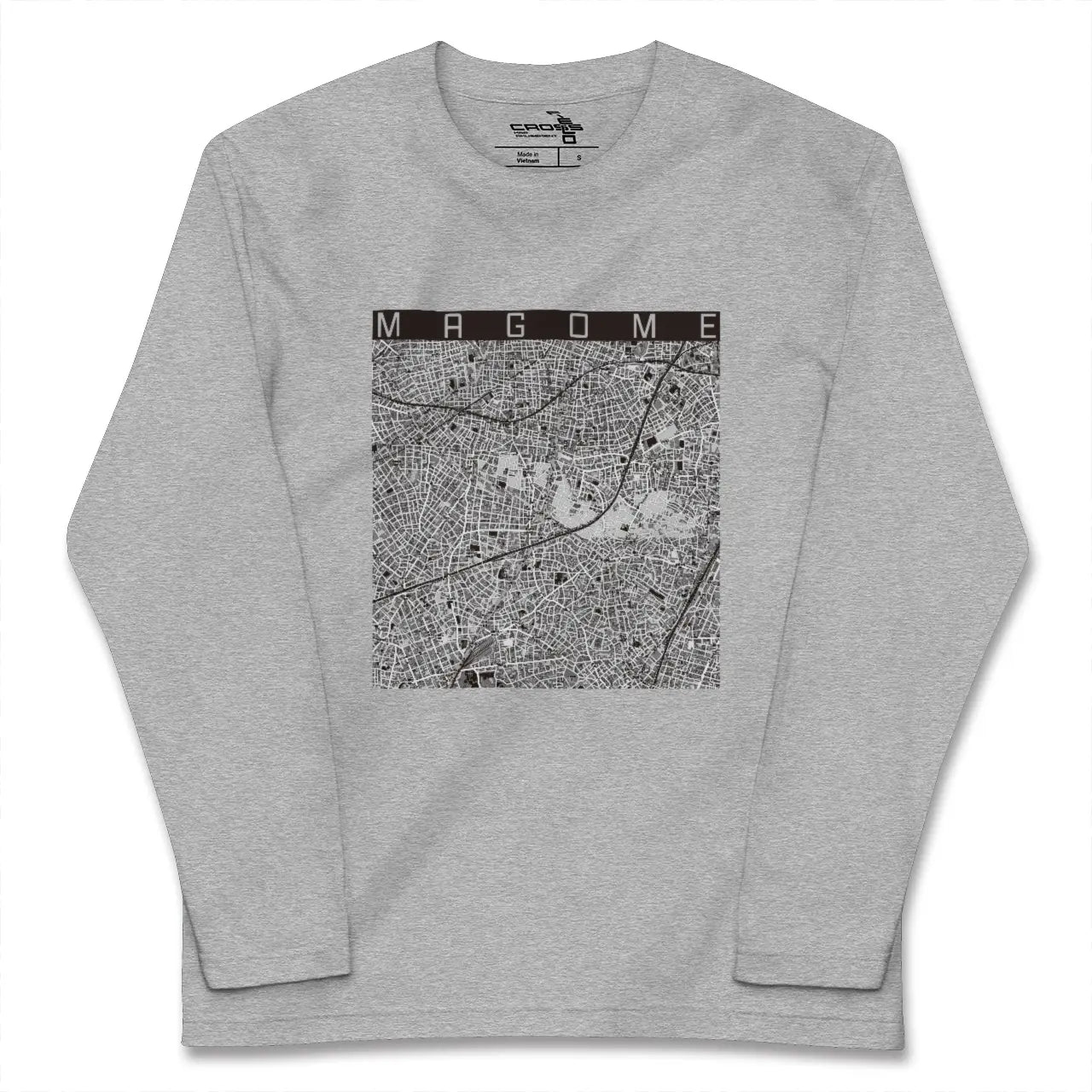 【馬込（東京都）】地図柄ロングスリーブTシャツ