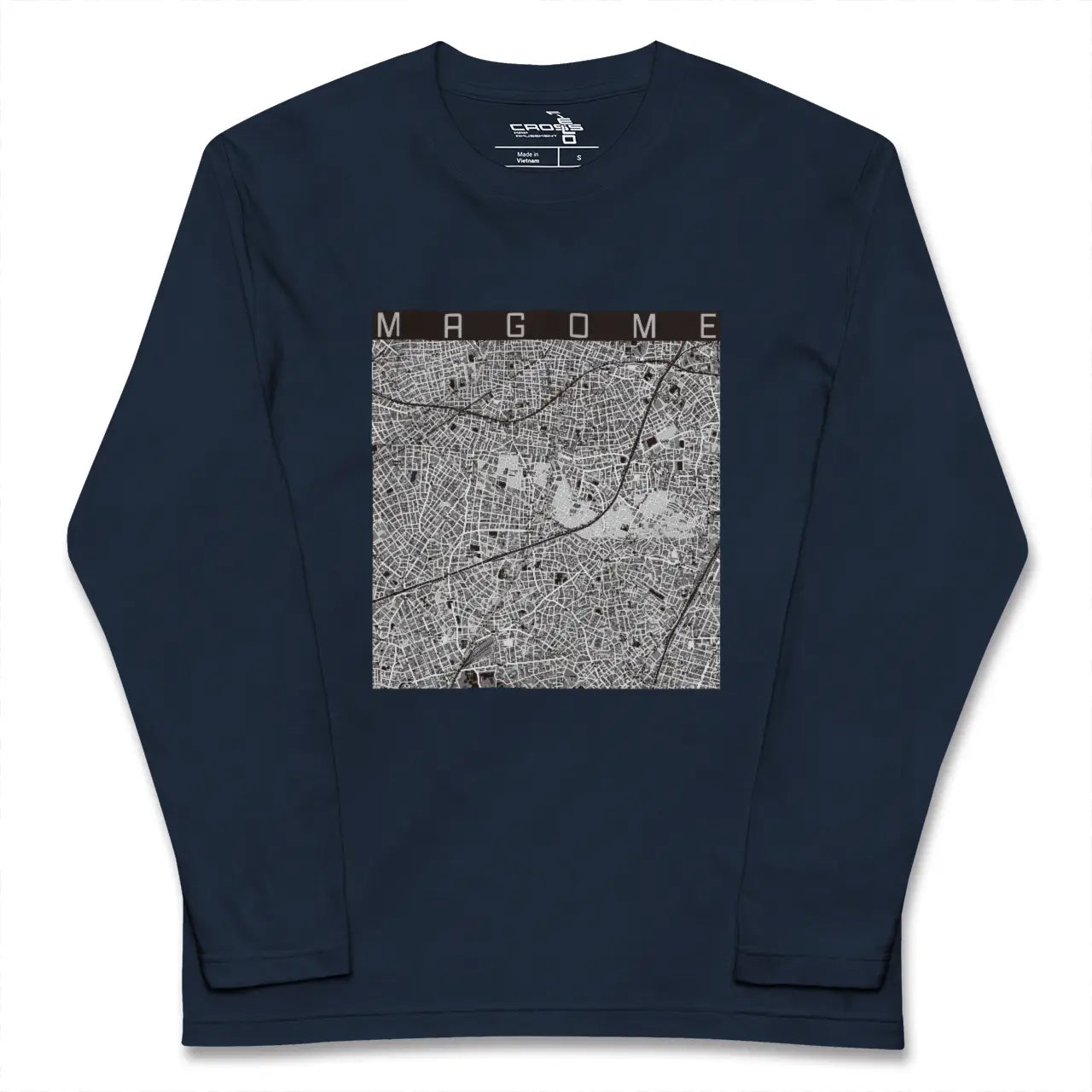 【馬込（東京都）】地図柄ロングスリーブTシャツ