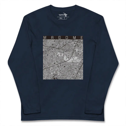 【馬込（東京都）】地図柄ロングスリーブTシャツ