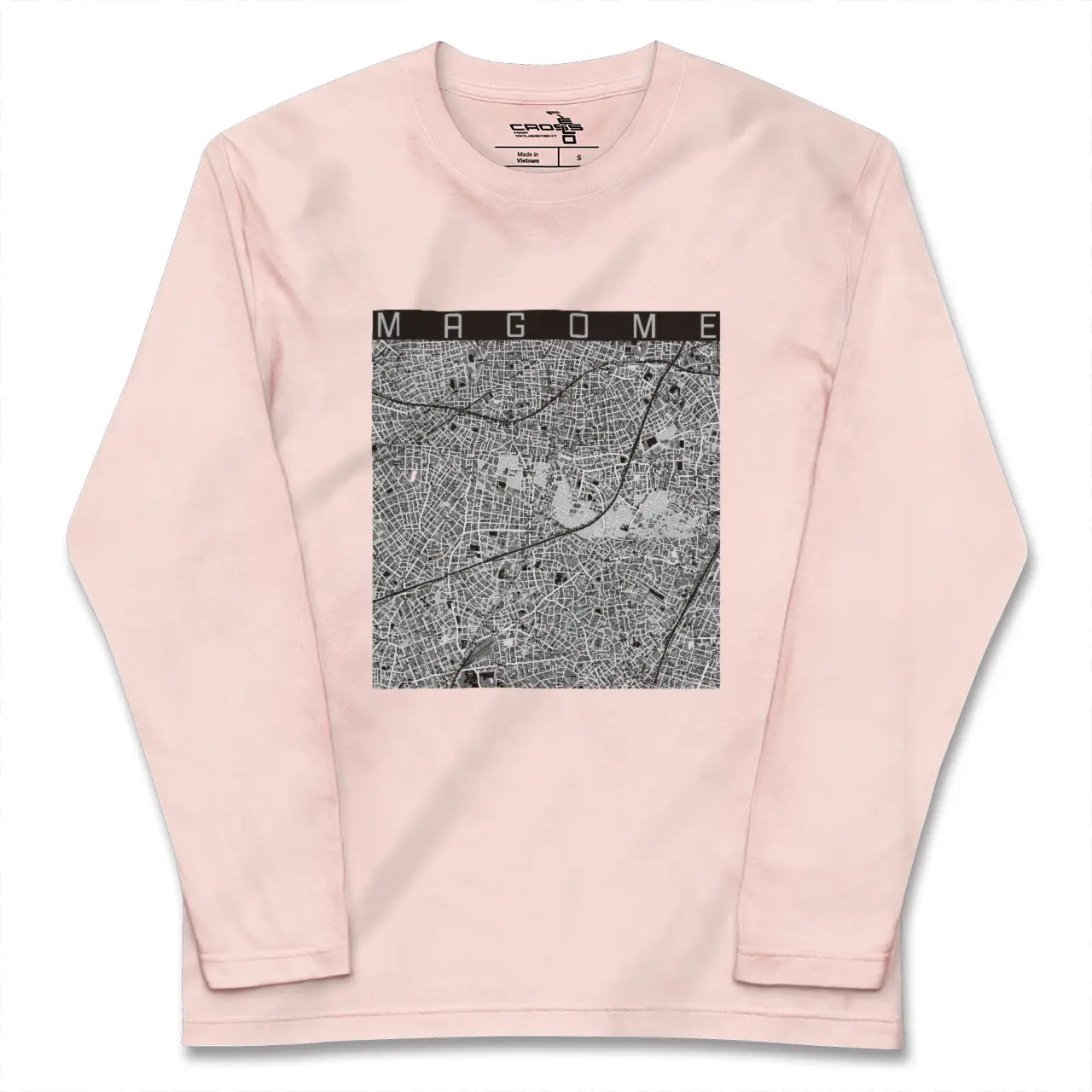 【馬込（東京都）】地図柄ロングスリーブTシャツ