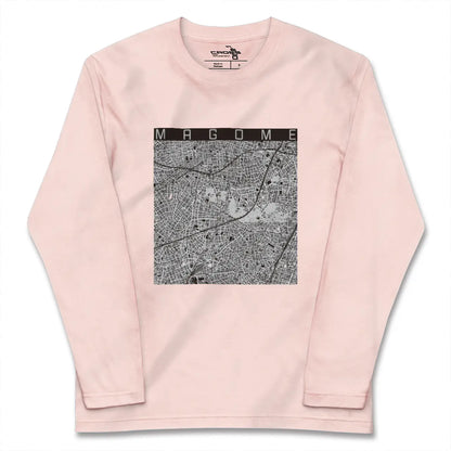 【馬込（東京都）】地図柄ロングスリーブTシャツ