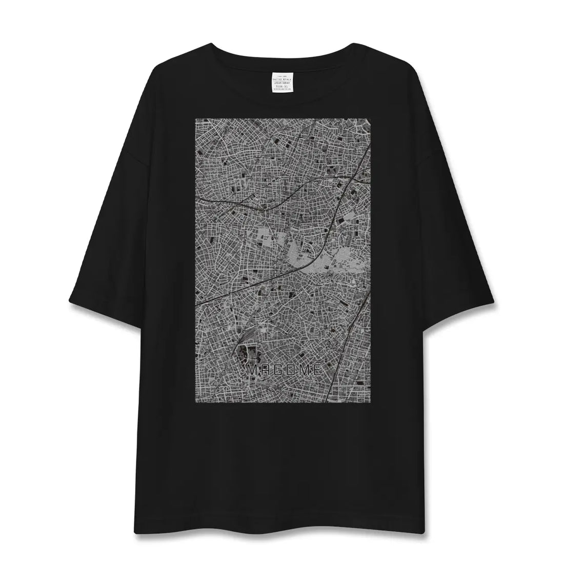 【馬込(東京都)】地図柄ビッグシルエットTシャツ
