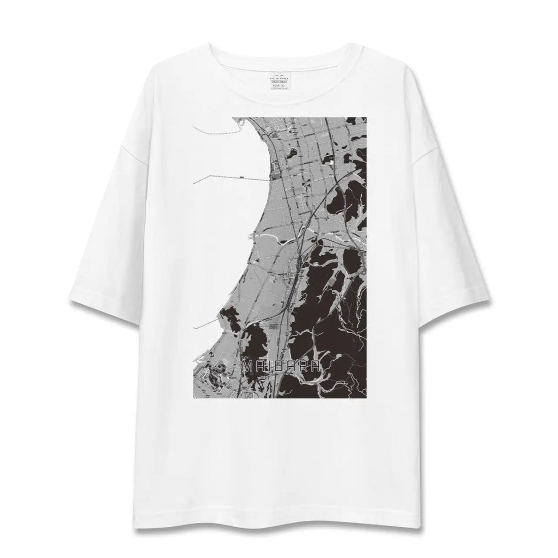 【米原(滋賀県)】地図柄ビッグシルエットTシャツ