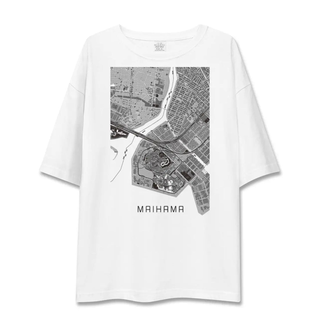 【舞浜(千葉県)】地図柄ビッグシルエットTシャツ