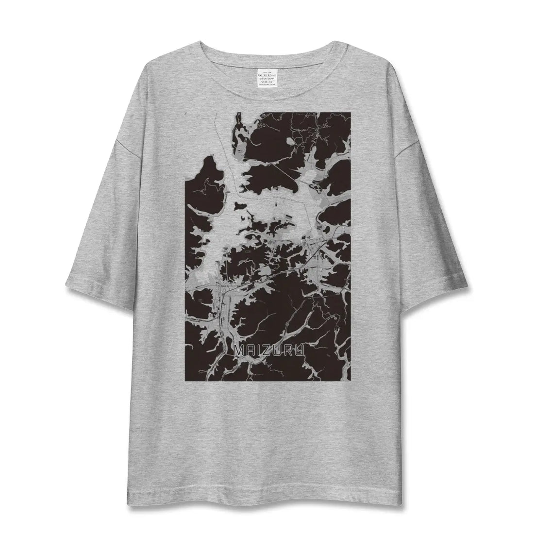 【舞鶴（京都府）】地図柄ビッグシルエットTシャツ