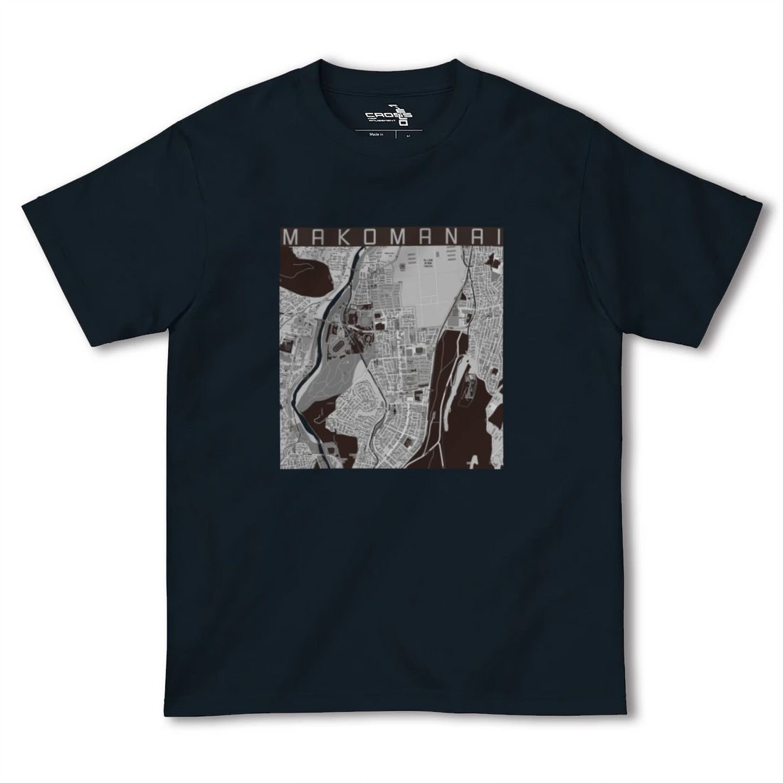 【真駒内(北海道)】地図柄ヘビーウェイトTシャツ