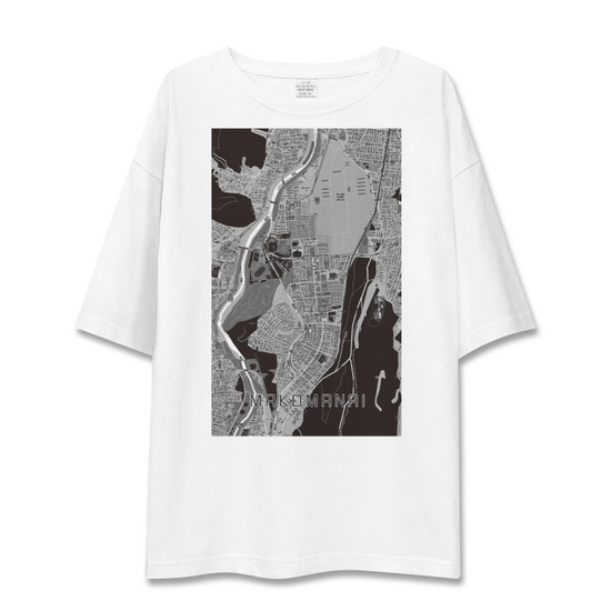 【真駒内（北海道）】地図柄ビッグシルエットTシャツ