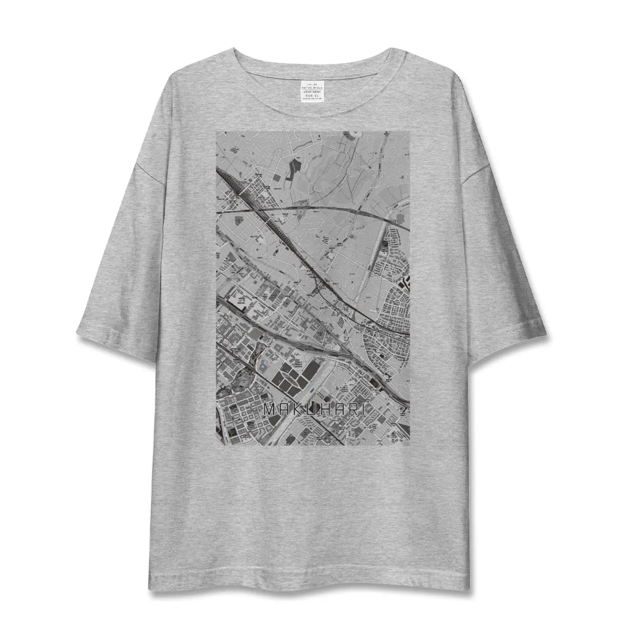 【幕張（千葉県）】地図柄ビッグシルエットTシャツ